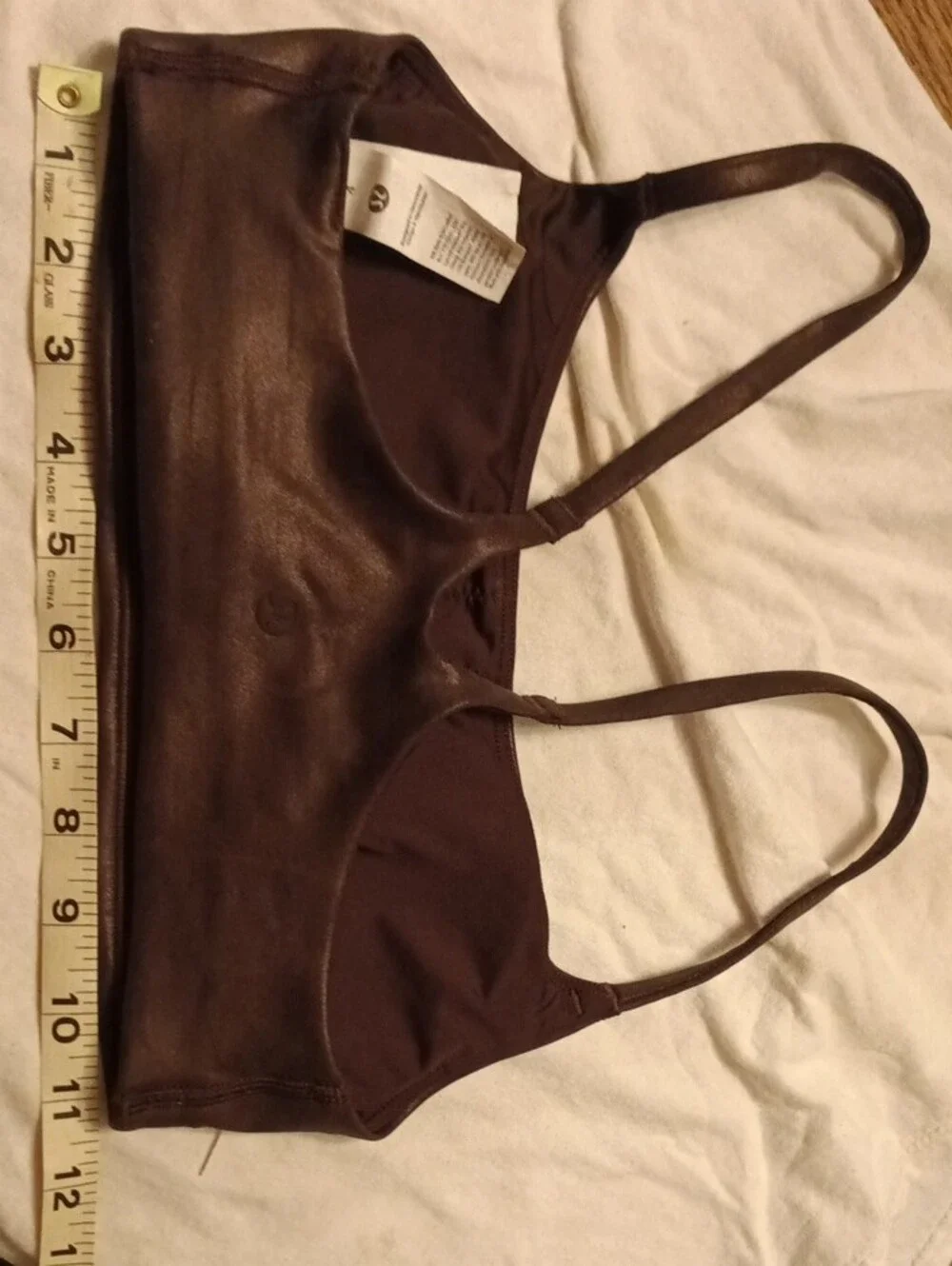 lululemon athletica Dark Brown Strappy Sports Bra New Without Tags
